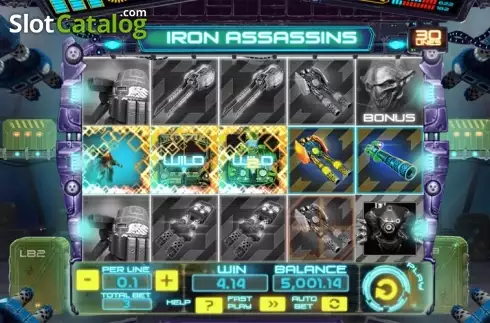 Tela 5. Iron Assassins slot