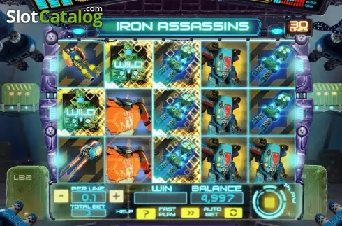 Tela 6. Iron Assassins slot
