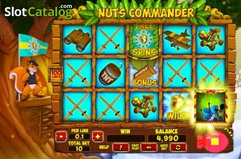 Tela 2. Nuts Commander slot