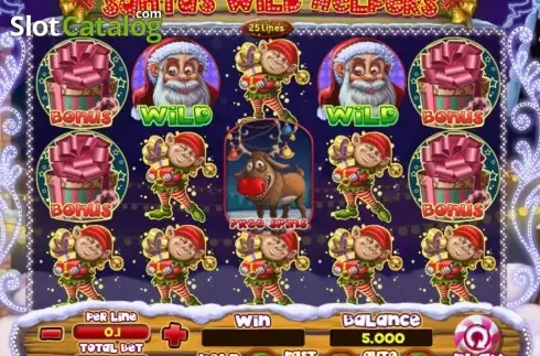Bildschirm9. Santa's Wild Helpers slot