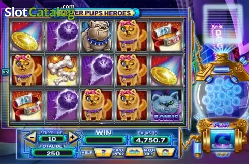 Bildschirm 2. Power Pups Heroes slot