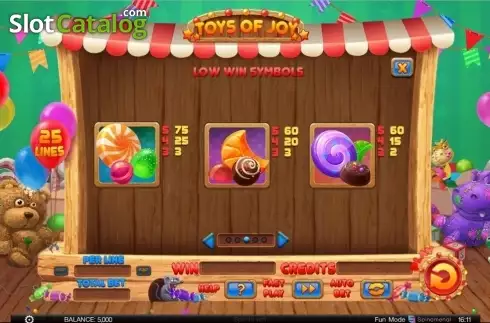 Ecran4. Toys of Joy slot