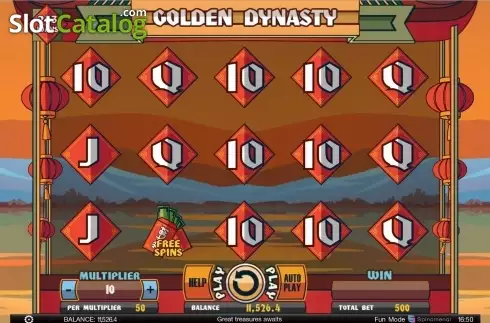 Reel Screen. Golden Dynasty (Spinomenal) slot