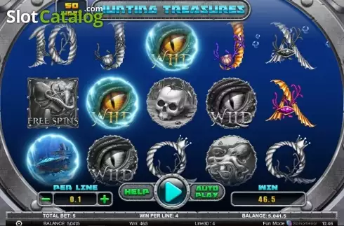 Wild Win screen. Hunting Treasures slot