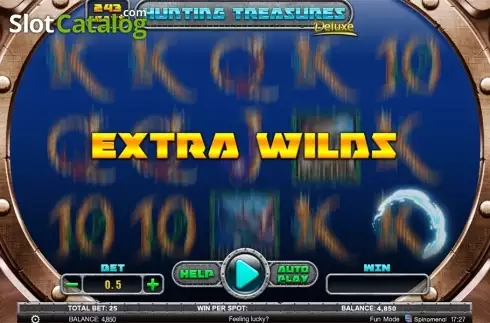 Ekran3. Hunting Treasures Deluxe yuvası