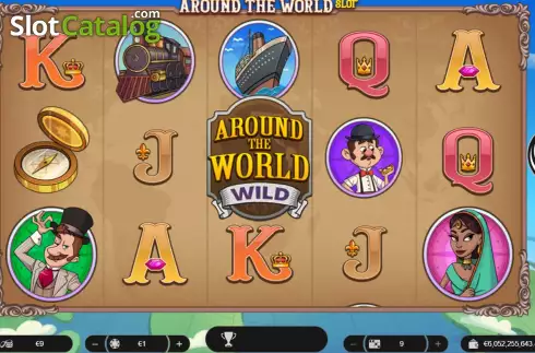 Game Screen. Around The World (Spinoro) slot