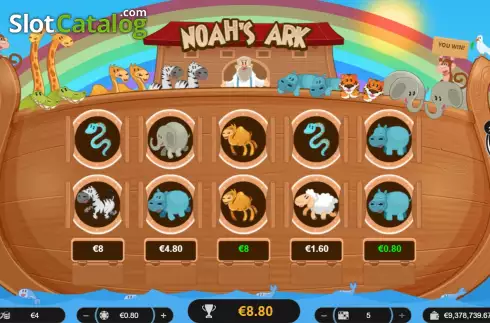 Win screen. Noah's Ark (Spinoro) slot