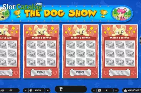 Game screen. The Dog Show slot