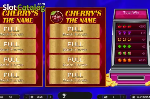 Bildschirm2. Cherry's The Name slot