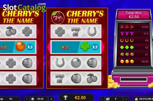 Win screen. Cherry's The Name slot