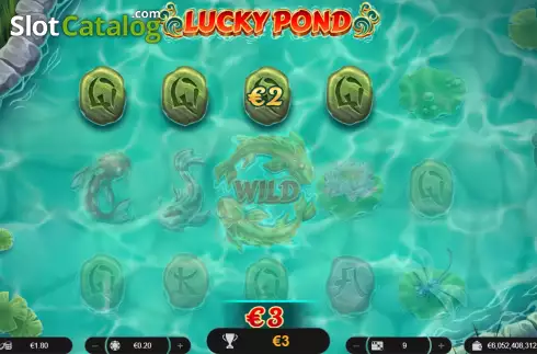 Win screen. Lucky Pond slot