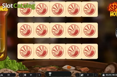 Game screen. Spicy Hotpot slot