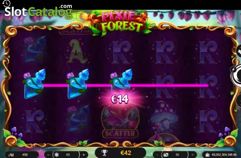Win screen. Pixie Forest slot