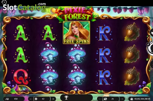 Game screen. Pixie Forest slot