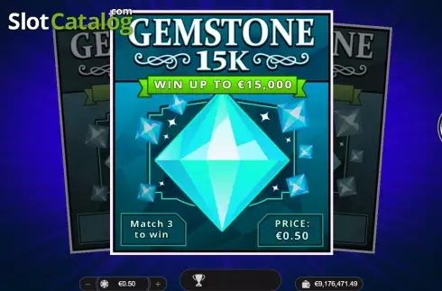 Game screen. Gemstone 15k slot