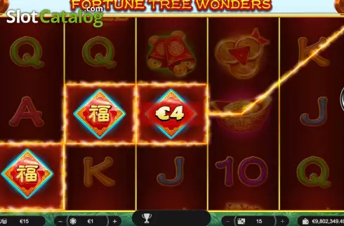 Game Screen. Fortune Tree Wonders slot