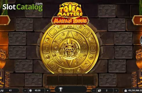 画面2. Totem Masters: Mayan Signs カジノスロット