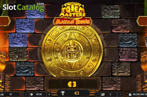 Bildschirm3. Totem Masters: Mayan Signs slot