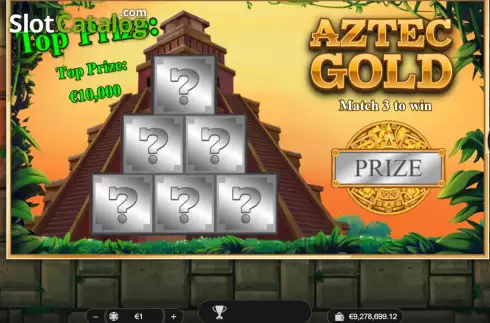Game screen. Aztec Gold (Spinoro) slot