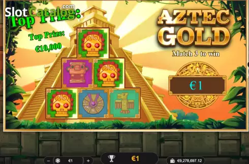 Win screen. Aztec Gold (Spinoro) slot