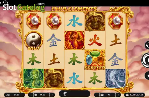 Bildschirm2. Four Elements slot