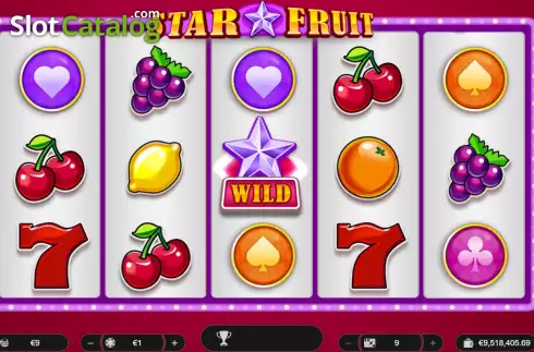 Game screen. Starfruit slot