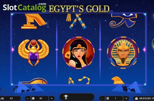 Game screen. Egypt's Gold slot