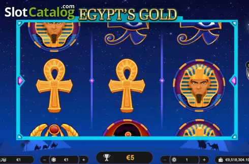 Win screen. Egypt's Gold slot