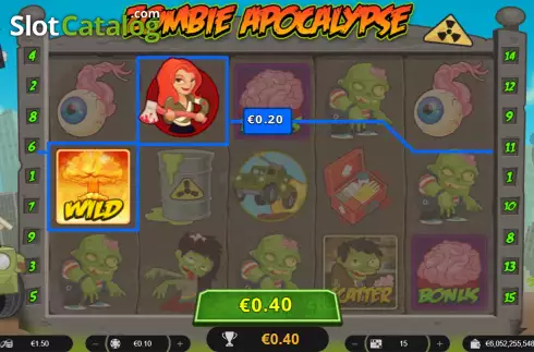 Win screen. Zombie Apocalypse (Spinoro) slot