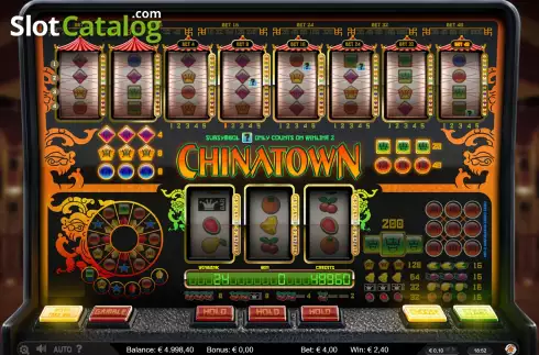 Win screen. Chinatown slot
