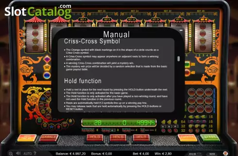 Game Rules screen 3. Chinatown slot