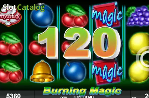 Win screen 3. Burning Magic slot