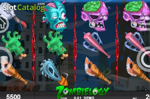 Game screen. Zombielogy slot