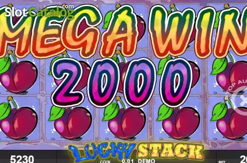 Win screen 3. Lucky Stack slot