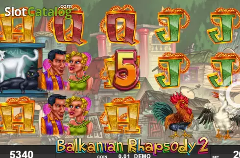 Win screen. Balkanian Rhapsody 2 slot