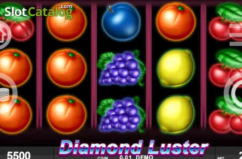Game screen. Diamond Luster slot
