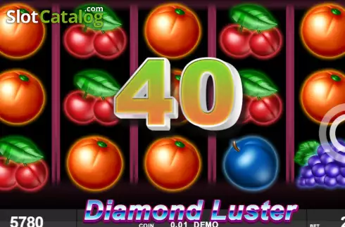 Win screen. Diamond Luster slot