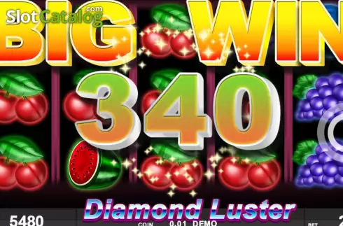Win screen 3. Diamond Luster slot