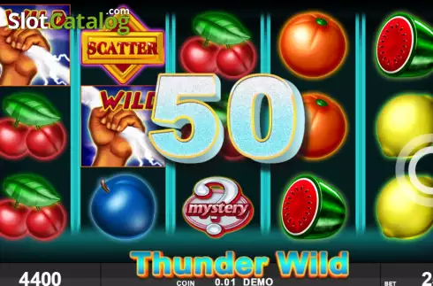 Win screen 2. Thunder Wild slot