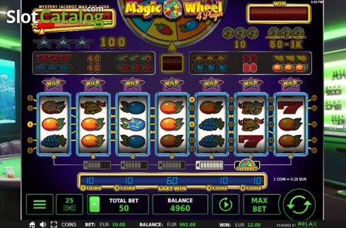 Win Screen. Magic Wheel 4 Player slot