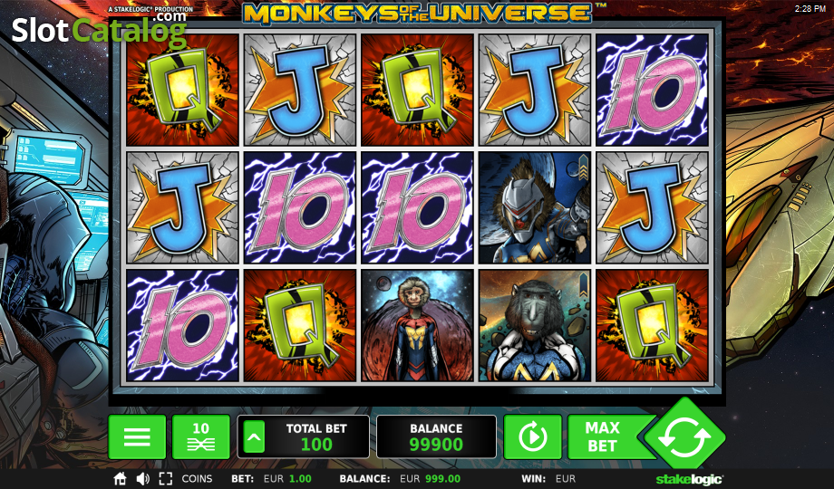 monkeys of the universe игровой автомат