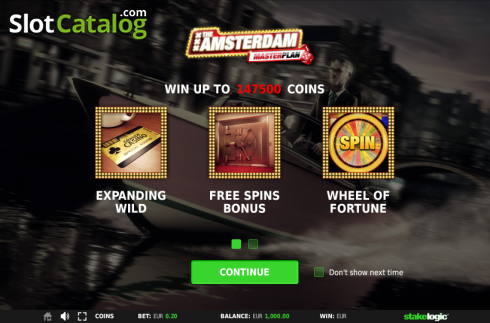 Game features. The Amsterdam Masterplan slot