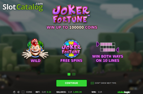 Game features. Joker Fortune slot