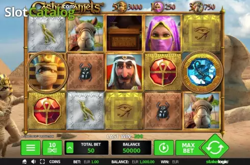 Screen. Cash & Camels slot