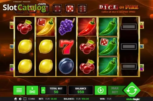 Screen 2. Dice on Fire slot