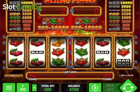 Tela 4. Sizzling Peppers slot