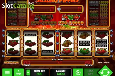 Screen 5. Sizzling Peppers slot