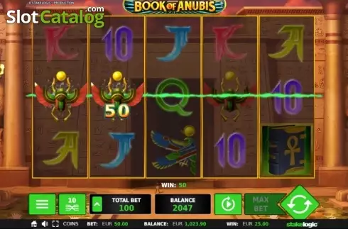 Win Screen 2. Book of Anubis slot