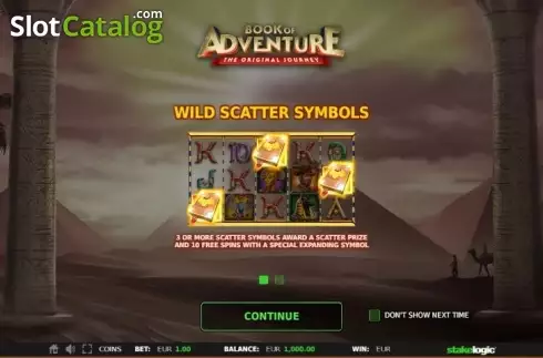 Captura de tela2. Book of Adventure (StakeLogic) slot