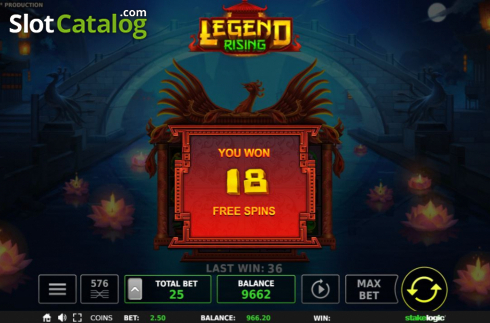 Schermo7. Legend Rising slot